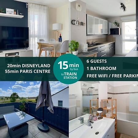 Le Chanteloupien - Appartement Pour 6 Proche Disneyland Paris Exterior foto